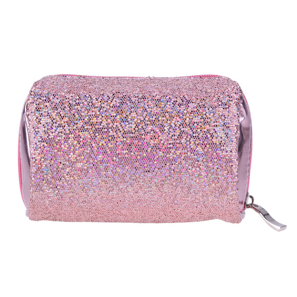 Sequins Portable Cosmetic Bag Multifunction Toiletry Organizer Zipper Makeup Bag Women Makeup Pouch Bling Toiletry Organizer