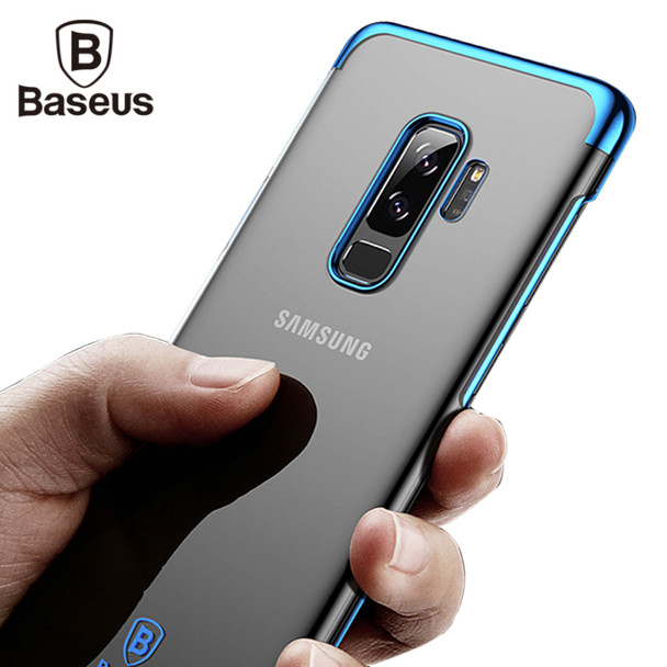 Baseus Luxury Glitter Case For Samsung Galaxy S9 S9 Plus Capinhas Electroplating Hard PC Back Cover For Galaxy S9 S9+ Coque Capa