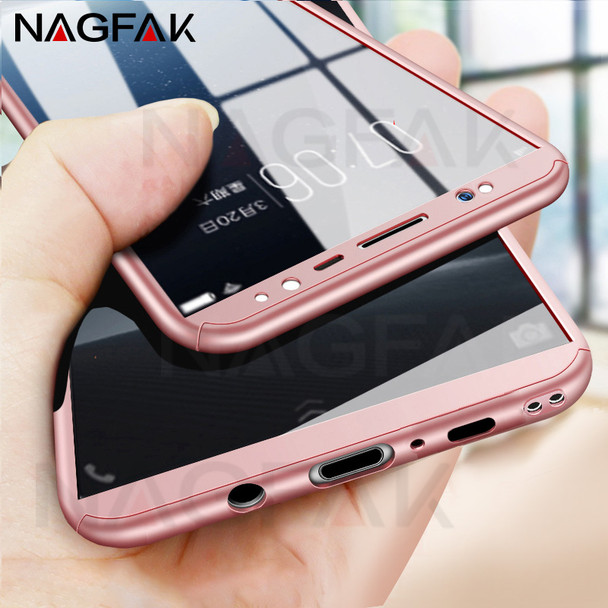 Luxury Phone Cases For Samsung Galaxy S9 Plus S8 Plus S7 Edge Note 8 Screen Protector for Samsung S9 S8 Cover 360 Phone Bag Case