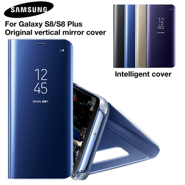 SAMSUNG Original Mirror Cover Clear View Flip Phone Case For Samsung Galaxy S8 S8+ S8 Plus Project Dream G9508 G955 G950U S8plus