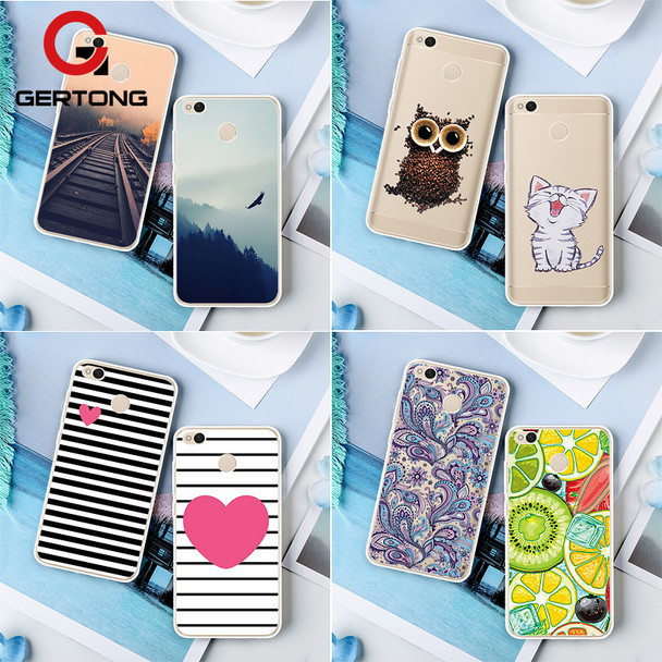 GerTong Phone Back Case For Xiaomi Redmi 4X 4A 4 Pro Prime Note 4 4X Pro 2 3S 3 Pro 3X Mi A1 Mi5X Mix 2 Pattern Soft TPU Cover