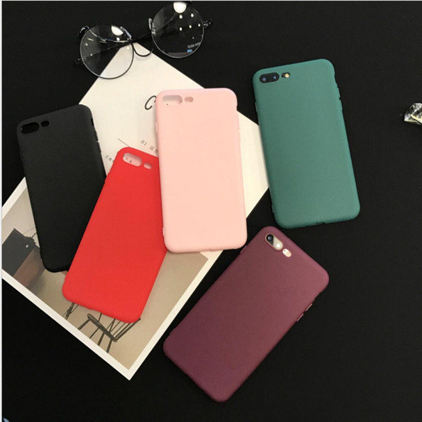 Silicone Soft TPU Cover fitted case for iphone 6 6s 6plus the back case on for iphone 7 7plus 8 8plus colorful for iphone x case