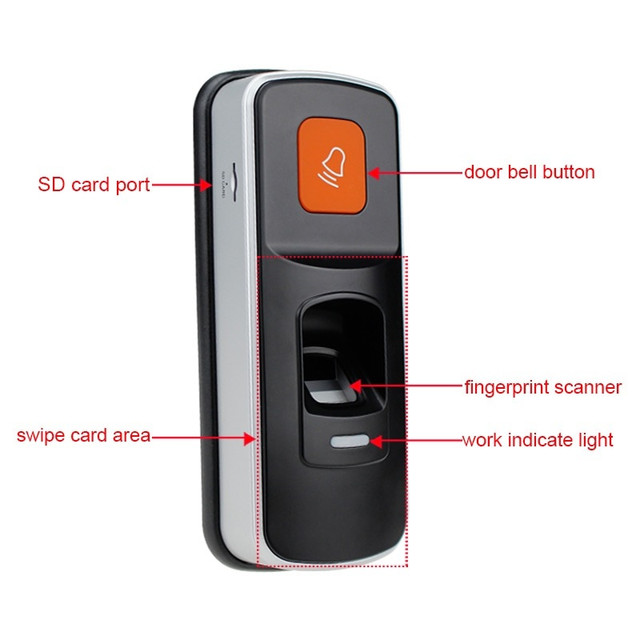 I90 Mini Biometric Fingerprint Access Controller RFID Standalone ...