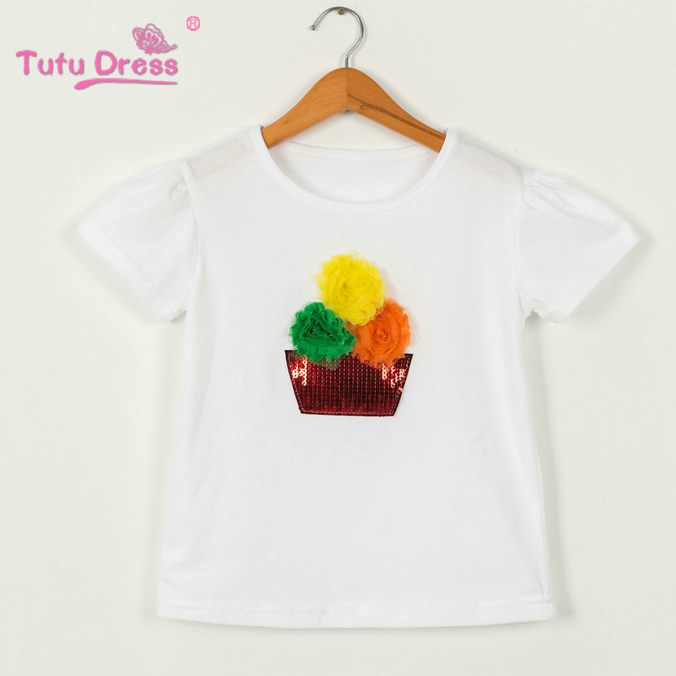 Sequins Kids Girls T Shirt Short Sleeve Children Tops Tee Girl Summer ...