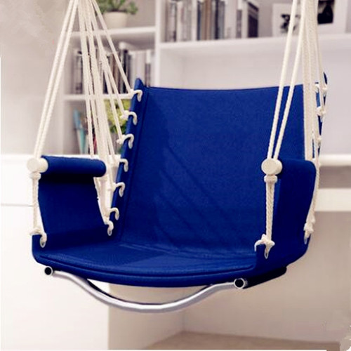 Garden Patio Porch Hanging Cotton Rope Swing Chair Seat Hammock