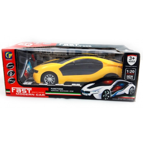 Remote Control Fast Modern Car With 3D