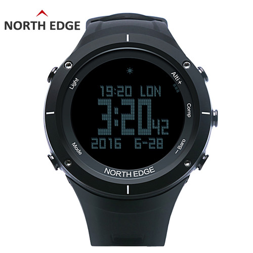 NORTH EDGE Men's sport Digital watch Hours Heart rate Running Swimming