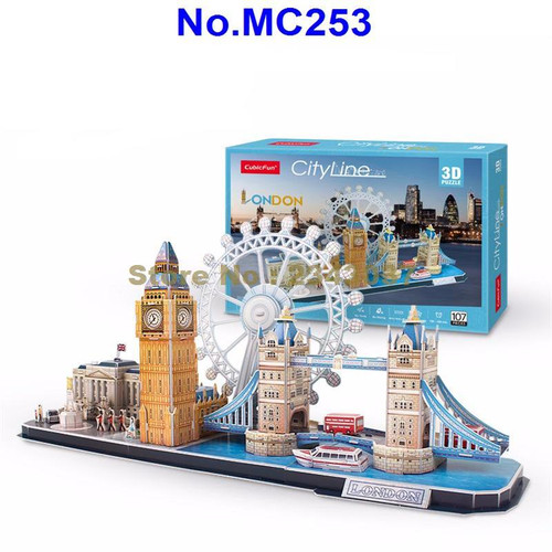 Paper Puzzle Model Cubicfun MC253 107pcs City Line London DIY 3D Paper Puzzle Model ...