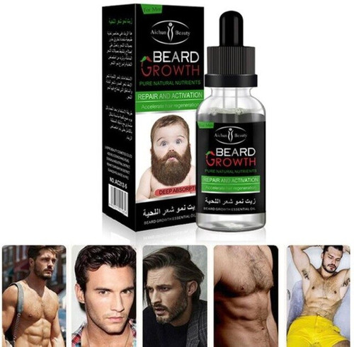 2018 Professional Men Beard Growth Enhancer Facial Nutrition Moustache Grow Beard Shaping Tool