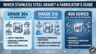 304 vs 316 vs 400 Series: How to Choose the Right Stainless Steel