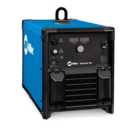 Miller® 907747003 Deltaweld® 350 3-Phase MIG Welder Power Source With ArcConnect™ Control/Motor Cable, 14-Pin Receptacle and Insight Core™, 20 to 400 A, 208/230/460 V, 29.3 A at 208 V, 26.5 A at 230 V, 14.6 A at 460 V Input, 60 Hz