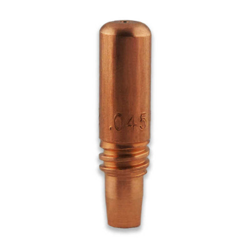 Miller® Quik Tip™ T1045 1 Series Contact Tip, For Use With Bernard™ BTB/Clean Air™/FILTAIR® Fume Extraction/Dura-Flux™ Fixed Liner/W-Gun™/Legacy Q-Gun™ and S-Gun™ Series MIG Gun, Copper