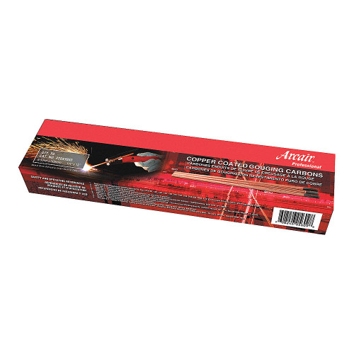 Arcair® 35033003 DC Coppercald Flat Arc Gouging Electrode, Chemical Composition: Precise Formulated Blend of Carbon and Graphite, 12 in L