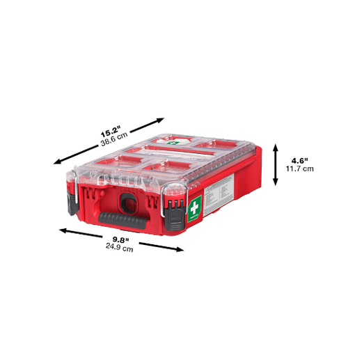 Milwaukee 48-73-8435N Type II First Aid Kit, 4.6 in H x 9.8 in W x 15.2 in D