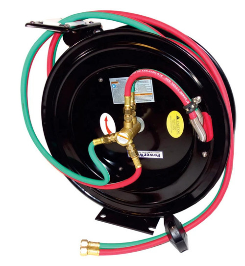 OXY / ACETYL RETRACTABLE 50' HOSE REEL
