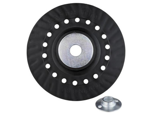 3M™ Fibre Disc Back-Up Pad With Retainer Nut, PP5006MSSH, black, 6 in x 5/8-11 in
