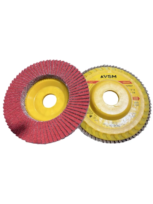 VSM FLAP DISC 5" X 7/8" 40 GRIT PT T27 CERAMIC