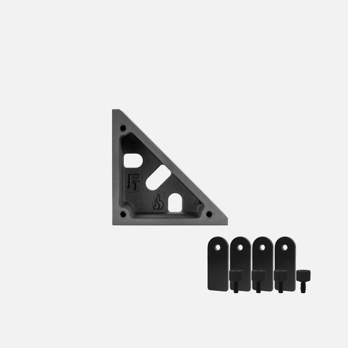 FIREBALL MONSTER SQUARE, CAST IRON, 4IN