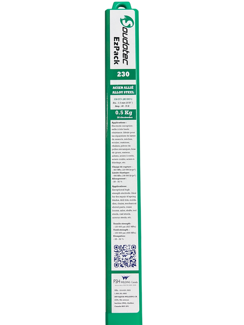 EZPACK 230 (2.5MM) 3/32 HIGH STRENGTH ELECTRODE- 0.5KG SLEEVE