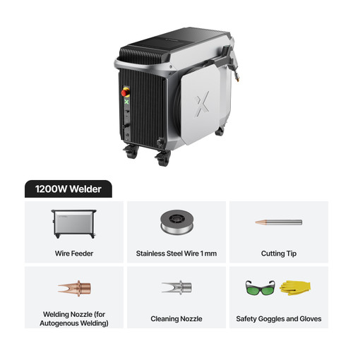 xTool MetalFab 1200W Fiber Laser Welder with Wire Feeder
