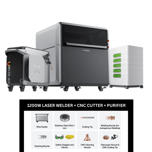 xTool MetalFab 1200W All-in-One Bundle - Welder, CNC Cutter, Purifier