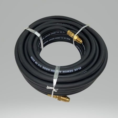 BLUE DEMON ARGON GAS WELDING HOSE, 1/4 IN X 50 FT, W/INERT GAS FITTING