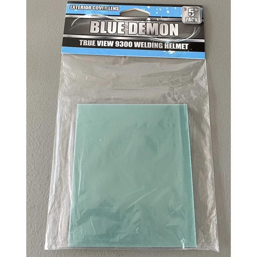 BLUE DEMON TRUE VIEW 9300 WELDING HOOD, EXTERIOR COVER LENS SET, 5 PACK