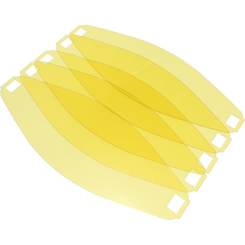 BLUE DEMON TRUE VIEW PANO V2, YELLOW EXTERIOR COVER LENS SET, 5 PACK
