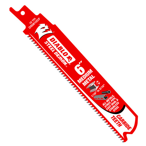 Diablo DS0610CFC Saw Blade, 6 in L, Carbide Body