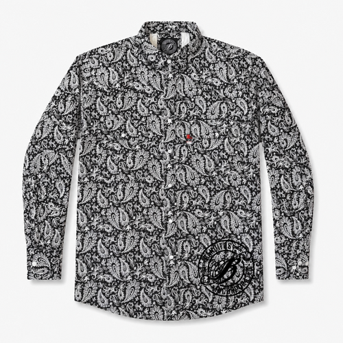 Banditos FR Shirt in Paisley /Hi-Vis - 4X-Large