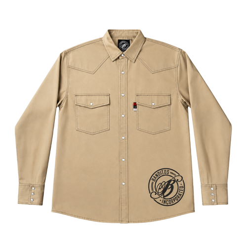 Banditos FR Shirt in Khaki - XX-Large
