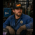 Banditos flat brim trucker hat with flame logo in action