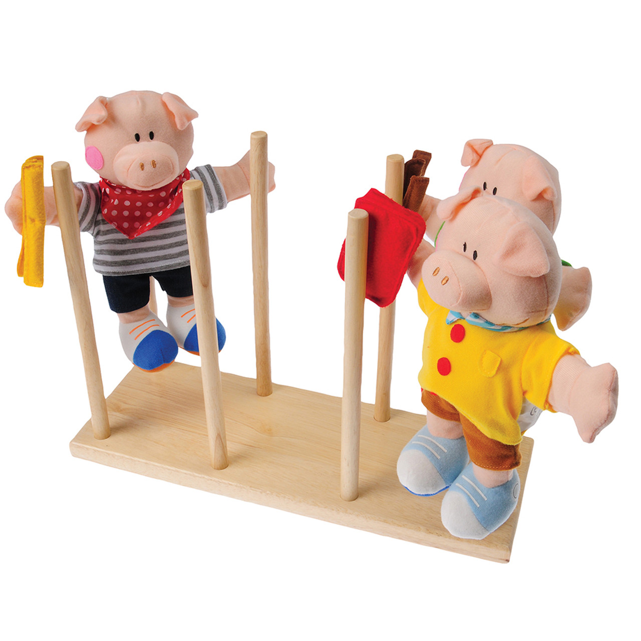 Multipurpose Mini Puppet Stand Set Model Entertainment Toys Wooden