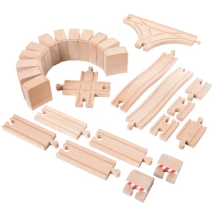Wooden Train Track 26 Piece Set