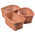 Set of 3 Matching Rectangular Woven Baskets
