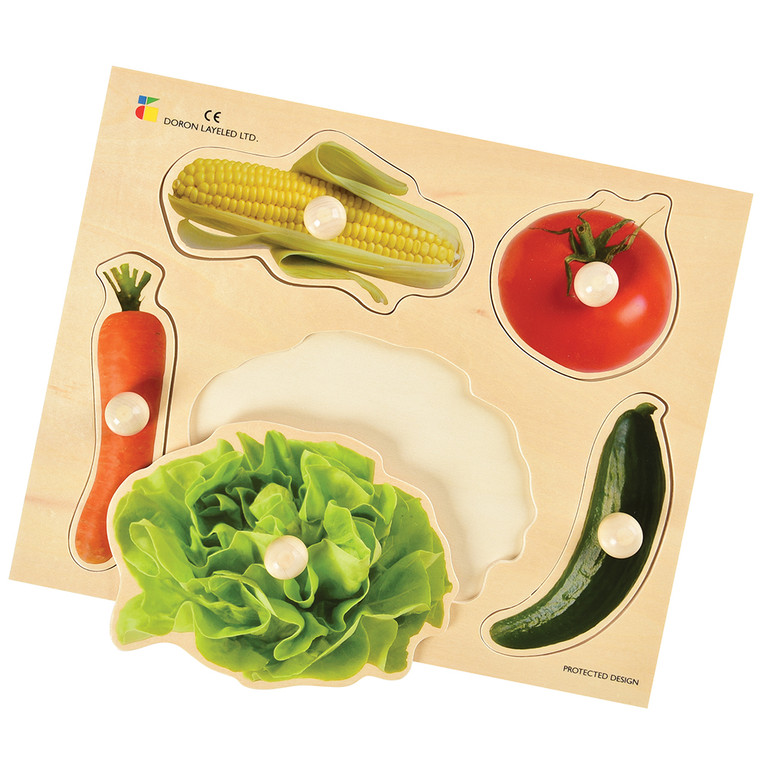 Photo Knobbed Puzzles - Vegetables