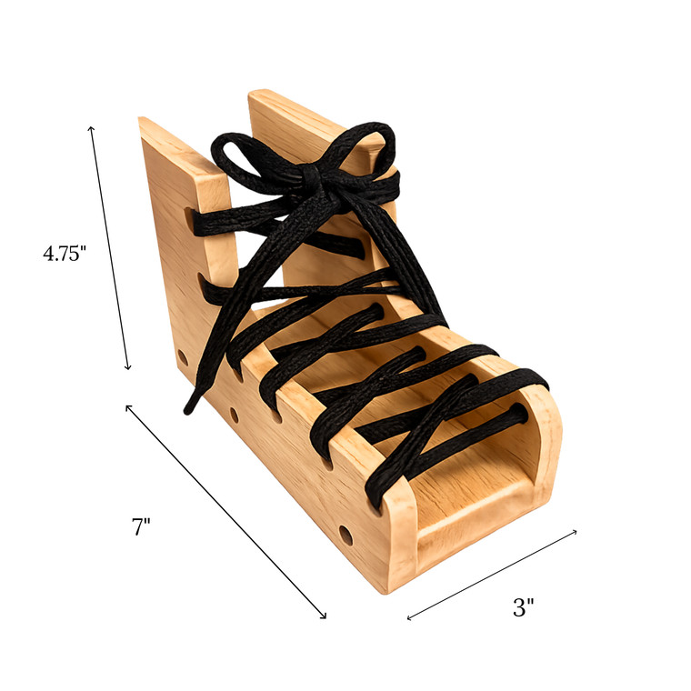 Wooden Lacing Boot