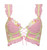 SUNSET BUTTERFLY RUFFLE BUSTIER TOP