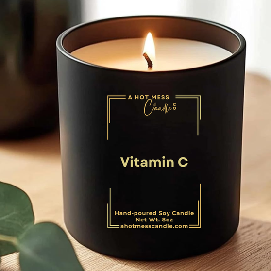 Vitamin C scented candle