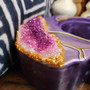 Purple Reign. Hot Luxe. A Hot Mess Candle Co. Africa Candle. African art piece. Candle holder. African candle holder.
