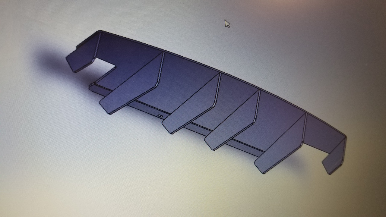 2005-11 GT Rear Diffuser for QUAD EXHAUST - Street - Carter's Customs, LLC