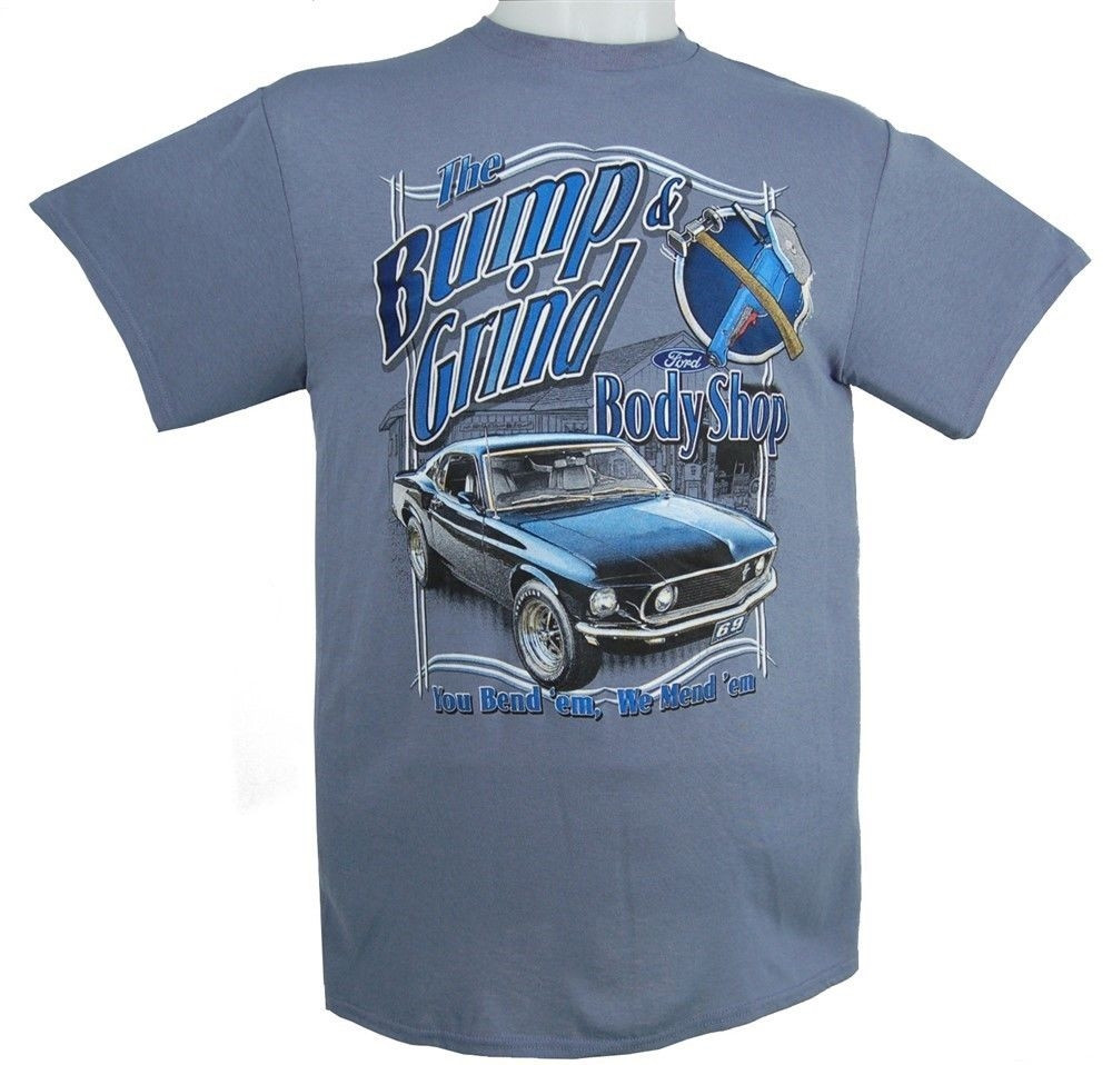 Bump & Grind Mustang Body Shop TShirt StangStuff