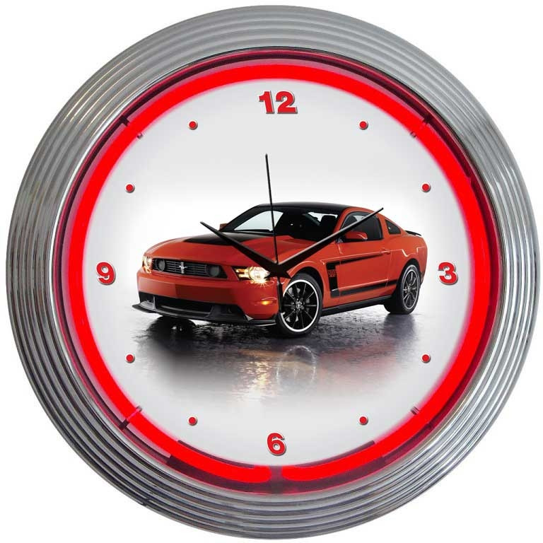 Ford Mustang BOSS 302 Clock