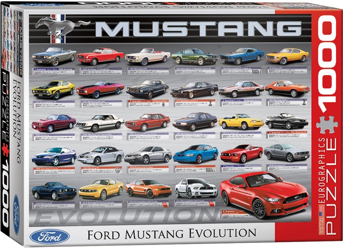 Ford Mustang 550ピースジグソーパズル Puzzle - Ford Mustang Evolution 50 YEARS - 1000 Pieces Landscape
