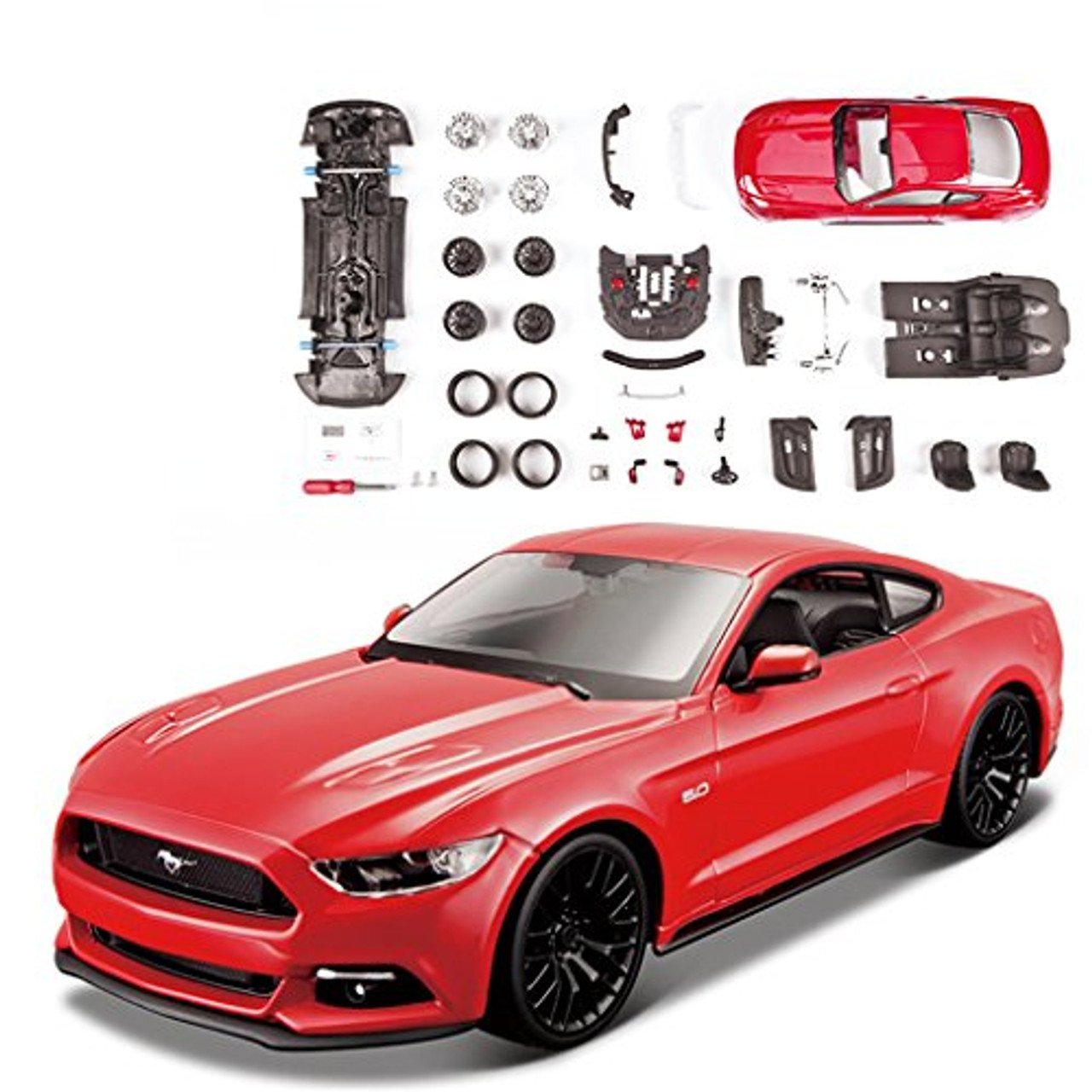DR6, Miniature Ford Mustang GT 2015 rouge 1/24