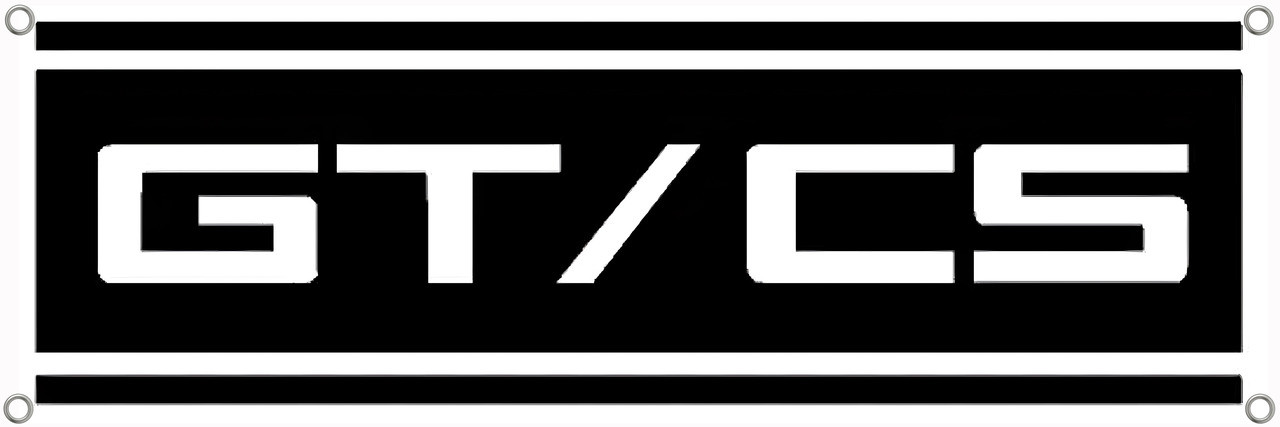 California Special GTG/CS Logo Vinyl Banner 1' x 3' - StangStuff