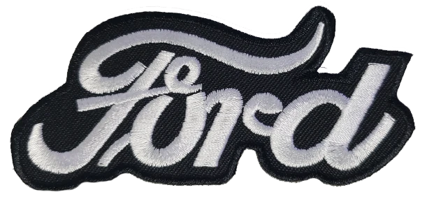 Dria Ford Script Patch - Ford Script Logo Die Cut 3.75