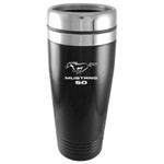 Travel Mug - Black - Mustang 5.0 Logo