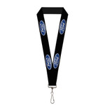 Lanyard - Black with Blue Ford Oval