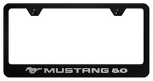 License Plate Frame - MUSTANG 5.0 - Laser Etched Black Finish